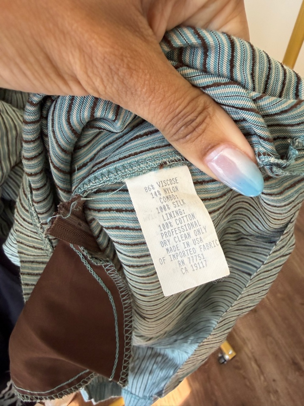 Vintage Betsey Johnson Striped Swing Dress Size 6 - Picture 7 of 10